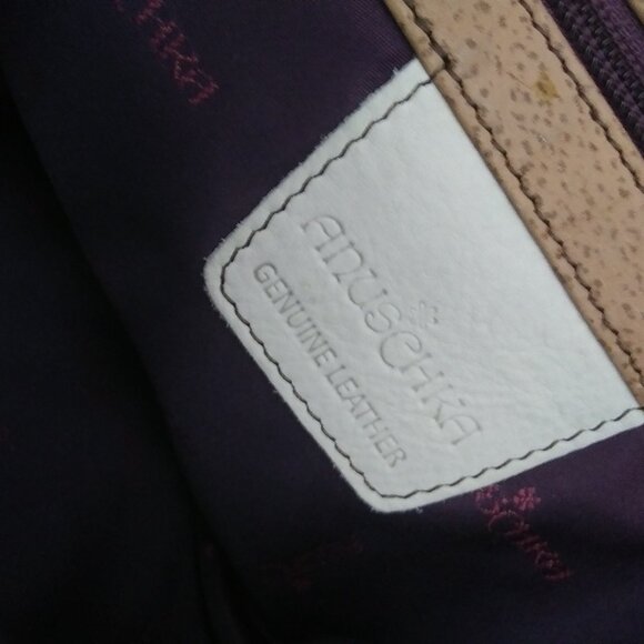 Anuschka ISLAND ESCAPE  Leather bag With Tropical Flowers hand painted - Picture 4 of 16